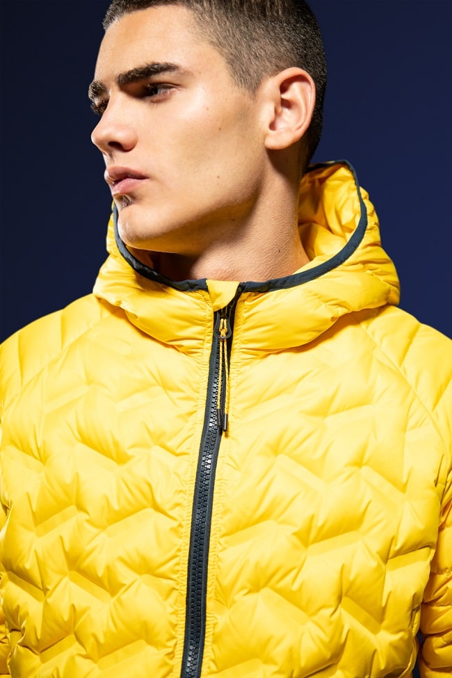 Down Radar Mix Quilted Jacket Down Radar Mix Quilted Jacket